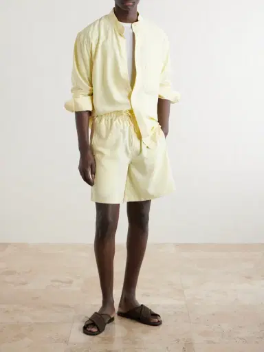 Saman Amel Straight-Leg Silk Shorts - Men | Thumbnail 2 Saman Amel Straight-Leg Silk Shorts - Men | Thumbnail 2