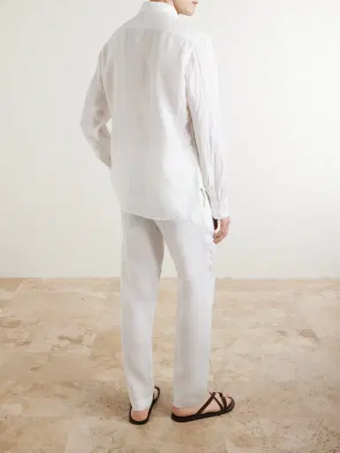 Canali Linen Shirt - Men | Thumbnail 4 Canali Linen Shirt - Men | Thumbnail 4