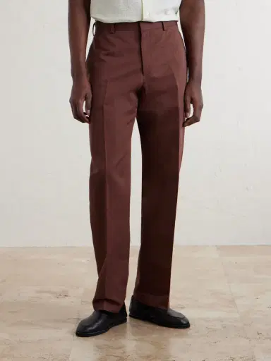 Paul Smith Straight-Leg Cotton and Linen-Blend Twill Trousers - Men | Thumbnail 3 Paul Smith Straight-Leg Cotton and Linen-Blend Twill Trousers - Men | Thumbnail 3