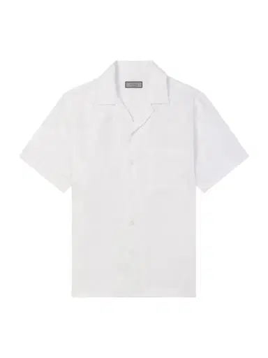 Canali Camp-Collar Linen Shirt - Men | Thumbnail 1 Canali Camp-Collar Linen Shirt - Men | Thumbnail 1