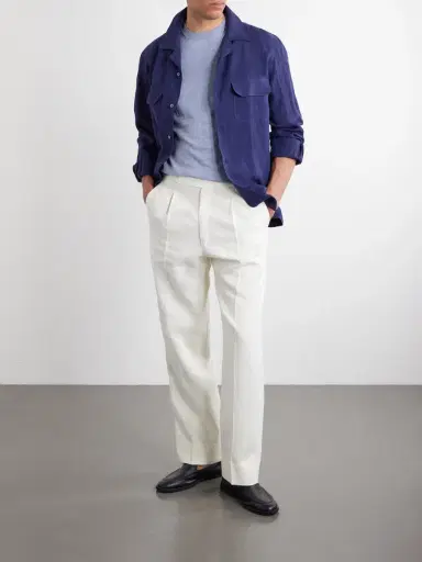 Thom Sweeney Linen Shirt - Men | Thumbnail 2 Thom Sweeney Linen Shirt - Men | Thumbnail 2