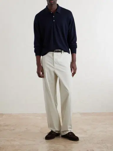 William Lockie Virgin Wool Polo Shirt - Men | Thumbnail 2 William Lockie Virgin Wool Polo Shirt - Men | Thumbnail 2