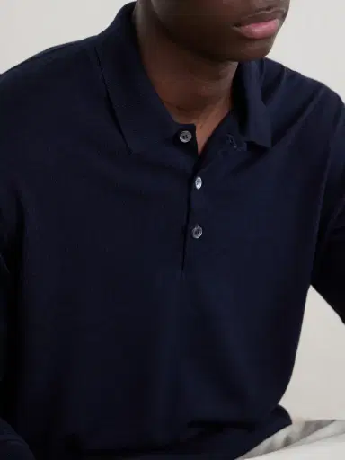 William Lockie Virgin Wool Polo Shirt - Men | Thumbnail 5 William Lockie Virgin Wool Polo Shirt - Men | Thumbnail 5
