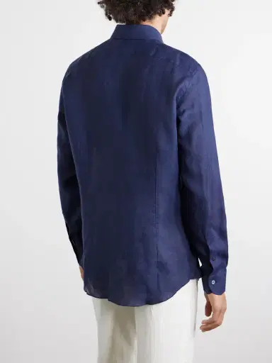 Thom Sweeney Linen Shirt - Men | Thumbnail 4 Thom Sweeney Linen Shirt - Men | Thumbnail 4