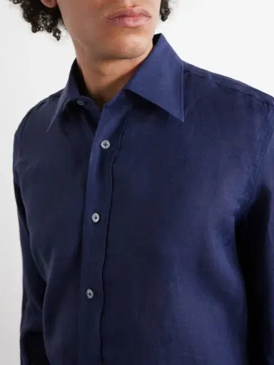 Thom Sweeney Linen Shirt - Men | Thumbnail 5 Thom Sweeney Linen Shirt - Men | Thumbnail 5