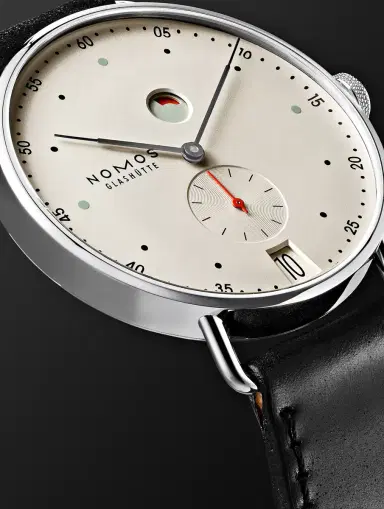 NOMOS Glashütte Metro Datum Gangreserve Stainless Steel Watch, Ref. 1101 - Men | Thumbnail 6 NOMOS Glashütte Metro Datum Gangreserve Stainless Steel Watch, Ref. 1101 - Men | Thumbnail 6