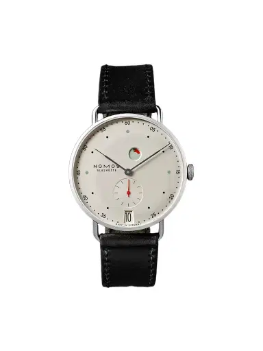 NOMOS Glashütte Metro Datum Gangreserve Stainless Steel Watch, Ref. 1101 - Men | Thumbnail 1 NOMOS Glashütte Metro Datum Gangreserve Stainless Steel Watch, Ref. 1101 - Men | Thumbnail 1