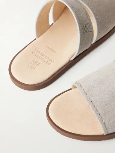 Brunello Cucinelli Suede Sandals - Men | Thumbnail 4 Brunello Cucinelli Suede Sandals - Men | Thumbnail 4