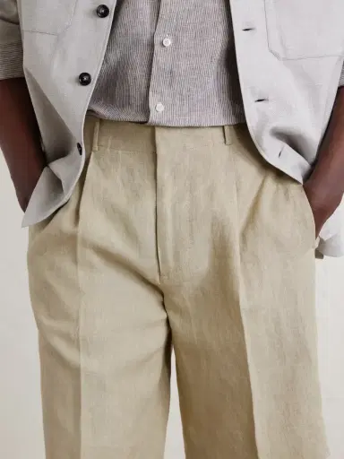 Slowear Straight-Leg Pleated Linen Shorts - Men | Thumbnail 5 Slowear Straight-Leg Pleated Linen Shorts - Men | Thumbnail 5