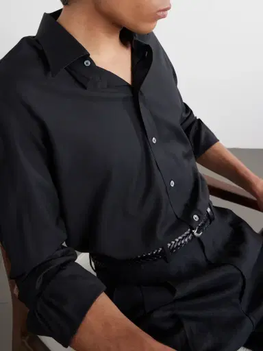 Thom Sweeney Wool Shirt - Men | Thumbnail 5 Thom Sweeney Wool Shirt - Men | Thumbnail 5