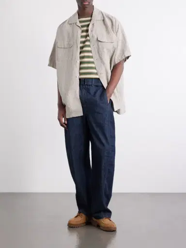 Beams Plus Convertible-Collar Linen Shirt - Men | Thumbnail 2 Beams Plus Convertible-Collar Linen Shirt - Men | Thumbnail 2