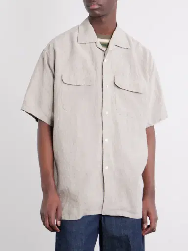 Beams Plus Convertible-Collar Linen Shirt - Men | Thumbnail 3 Beams Plus Convertible-Collar Linen Shirt - Men | Thumbnail 3