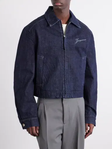 Jacquemus La Veste De-Nîmes Logo-Embroidered Denim Jacket - Men | Thumbnail 3 Jacquemus La Veste De-Nîmes Logo-Embroidered Denim Jacket - Men | Thumbnail 3