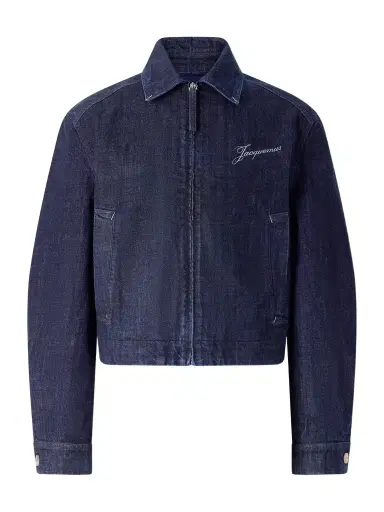 Jacquemus La Veste De-Nîmes Logo-Embroidered Denim Jacket - Men | Thumbnail 1 Jacquemus La Veste De-Nîmes Logo-Embroidered Denim Jacket - Men | Thumbnail 1