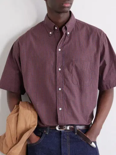 Beams Plus Button-Down Collar Checked Cotton Shirt - Men | Thumbnail 5 Beams Plus Button-Down Collar Checked Cotton Shirt - Men | Thumbnail 5