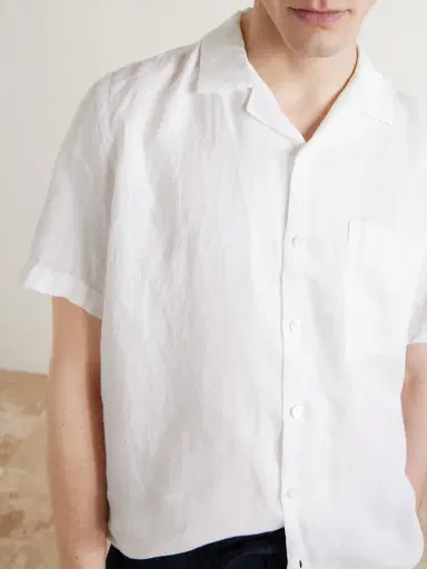 Canali Camp-Collar Linen Shirt - Men | Thumbnail 5 Canali Camp-Collar Linen Shirt - Men | Thumbnail 5