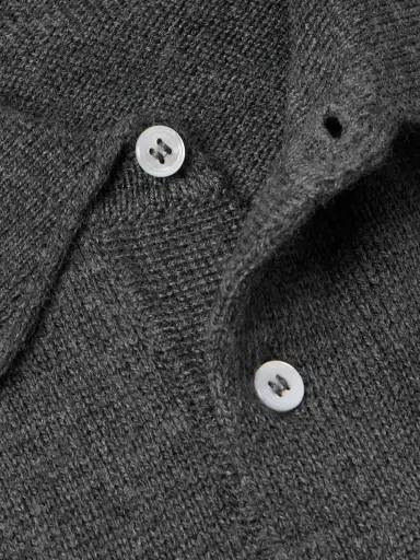 Drake's Wool Polo Shirt - Men | Thumbnail 4 Drake's Wool Polo Shirt - Men | Thumbnail 4