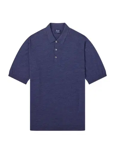 William Lockie Virgin Wool Polo Shirt - Men | Thumbnail 1 William Lockie Virgin Wool Polo Shirt - Men | Thumbnail 1