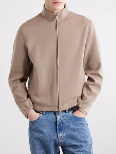 Zegna Honeycomb-Knit Cotton, Wool and Silk-Blend Zip-Up Sweater - Men | Thumbnail 3 Zegna Honeycomb-Knit Cotton, Wool and Silk-Blend Zip-Up Sweater - Men | Thumbnail 3
