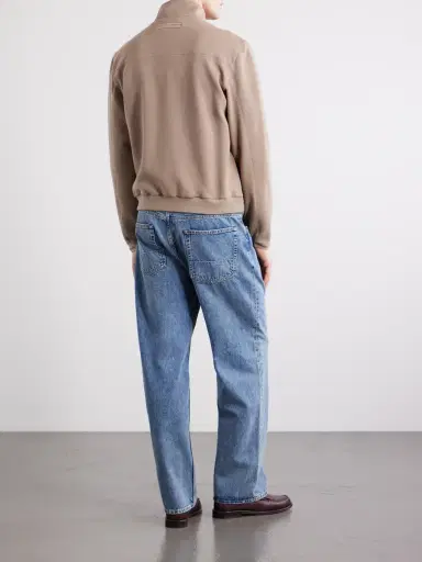 Zegna Honeycomb-Knit Cotton, Wool and Silk-Blend Zip-Up Sweater - Men | Thumbnail 4 Zegna Honeycomb-Knit Cotton, Wool and Silk-Blend Zip-Up Sweater - Men | Thumbnail 4