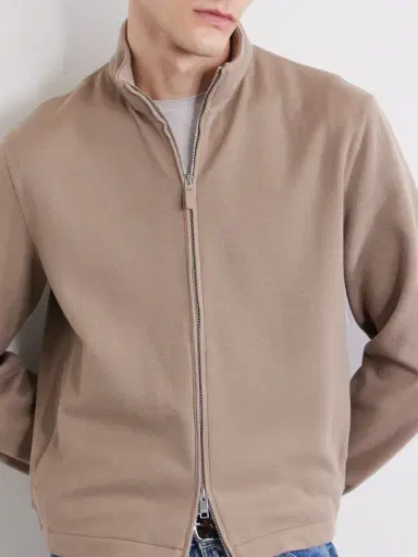 Zegna Honeycomb-Knit Cotton, Wool and Silk-Blend Zip-Up Sweater - Men | Thumbnail 5 Zegna Honeycomb-Knit Cotton, Wool and Silk-Blend Zip-Up Sweater - Men | Thumbnail 5