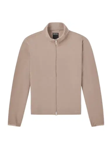 Zegna Honeycomb-Knit Cotton, Wool and Silk-Blend Zip-Up Sweater - Men | Thumbnail 1 Zegna Honeycomb-Knit Cotton, Wool and Silk-Blend Zip-Up Sweater - Men | Thumbnail 1