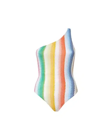 Missoni Striped Zig Zag Asymmetric One-Piece Swimsuit | Thumbnail 1 Missoni Striped Zig Zag Asymmetric One-Piece Swimsuit | Thumbnail 1