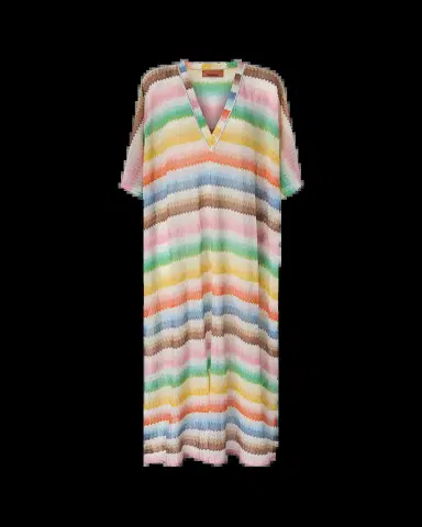 Missoni Zig Zag V-Neck Maxi Beach Dress | Thumbnail 2 Missoni Zig Zag V-Neck Maxi Beach Dress | Thumbnail 2