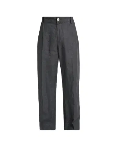 Jacquemus Men's Linen Hairline Stripe Pleated Trousers | Thumbnail 1 Jacquemus Men's Linen Hairline Stripe Pleated Trousers | Thumbnail 1