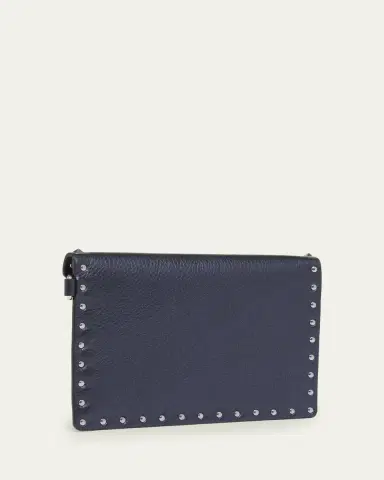 Valentino Garavani Medium Rockstud & Rhinestone Flat Pouch Bag | Thumbnail 3 Valentino Garavani Medium Rockstud & Rhinestone Flat Pouch Bag | Thumbnail 3