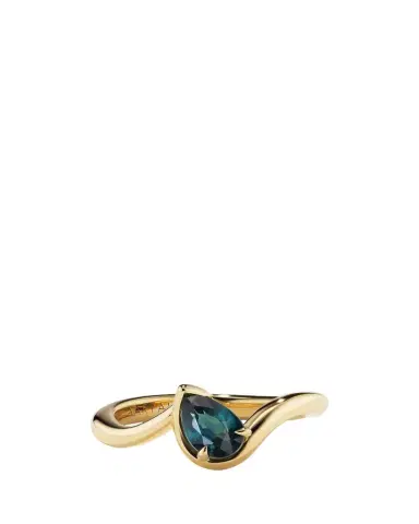 Aaryah BB Thelma Teal Sapphire Pinky Ring | Thumbnail 1 Aaryah BB Thelma Teal Sapphire Pinky Ring | Thumbnail 1