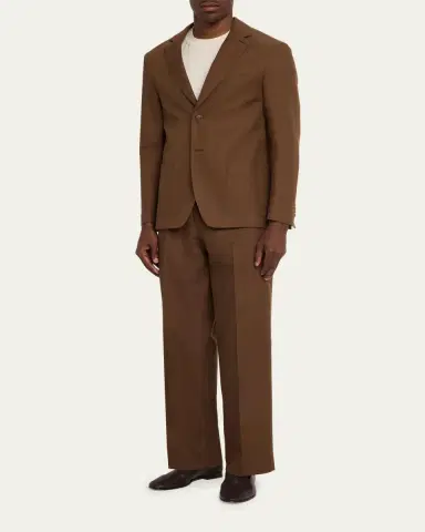 OFFICINE GÉNÉRALE Men's Michel Relaxed Single-Breasted Jacket | Thumbnail 2 OFFICINE GÉNÉRALE Men's Michel Relaxed Single-Breasted Jacket | Thumbnail 2