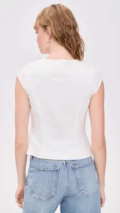 ALIGNE Connie Linen Mix Button Up Top White | Thumbnail 3 ALIGNE Connie Linen Mix Button Up Top White | Thumbnail 3