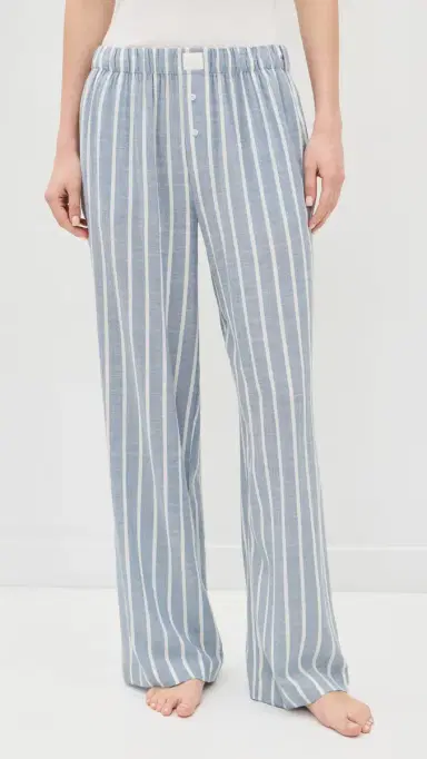 Eberjey Nautico Boxer Pants Classic Stripe late Blue | Thumbnail 2 Eberjey Nautico Boxer Pants Classic Stripe late Blue | Thumbnail 2