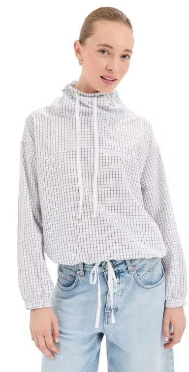 LE BOP Carson Anorak White Check S | Thumbnail 1 LE BOP Carson Anorak White Check S | Thumbnail 1