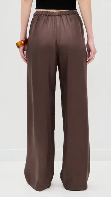 Enza Costa Fluid Twill Pants Chocolate | Thumbnail 3 Enza Costa Fluid Twill Pants Chocolate | Thumbnail 3