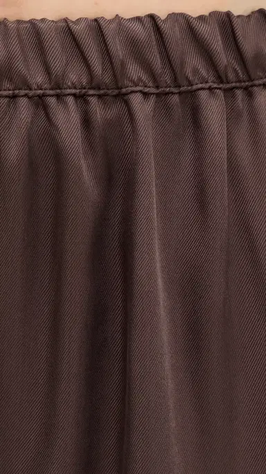 Enza Costa Fluid Twill Pants Chocolate | Thumbnail 6 Enza Costa Fluid Twill Pants Chocolate | Thumbnail 6