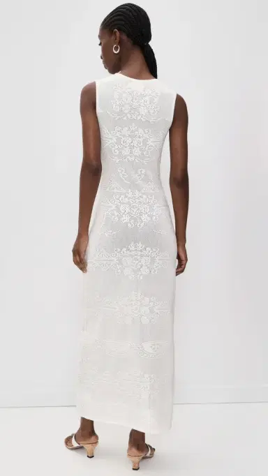 Aligne Ashley Crochet Knit Dress Ivory M | Thumbnail 3 Aligne Ashley Crochet Knit Dress Ivory M | Thumbnail 3