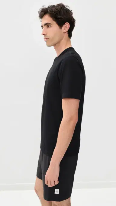 Reigning Champ Lightweight Jersey tandard T-Shirt Black | Thumbnail 4 Reigning Champ Lightweight Jersey tandard T-Shirt Black | Thumbnail 4