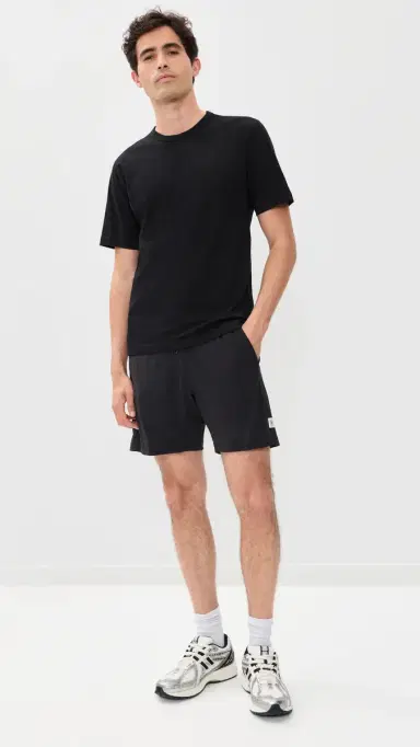 Reigning Champ Lightweight Jersey tandard T-Shirt Black | Thumbnail 5 Reigning Champ Lightweight Jersey tandard T-Shirt Black | Thumbnail 5