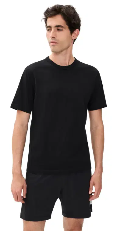 Reigning Champ Lightweight Jersey tandard T-Shirt Black | Thumbnail 1 Reigning Champ Lightweight Jersey tandard T-Shirt Black | Thumbnail 1
