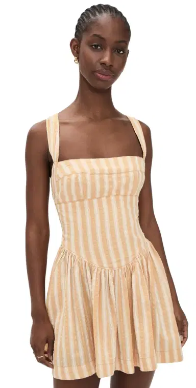 Free People Laurel Mini Dress Neutral Combo | Thumbnail 1 Free People Laurel Mini Dress Neutral Combo | Thumbnail 1