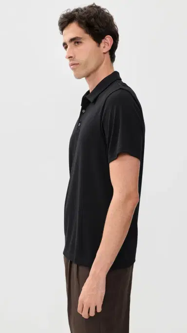 Theory Bron Polo in Modal Jersey Black M | Thumbnail 4 Theory Bron Polo in Modal Jersey Black M | Thumbnail 4