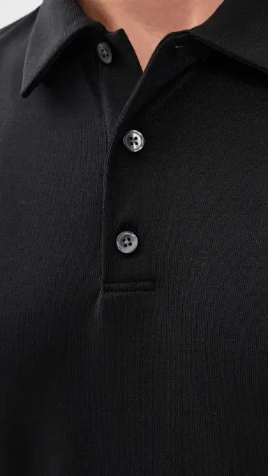 Theory Bron Polo in Modal Jersey Black M | Thumbnail 6 Theory Bron Polo in Modal Jersey Black M | Thumbnail 6