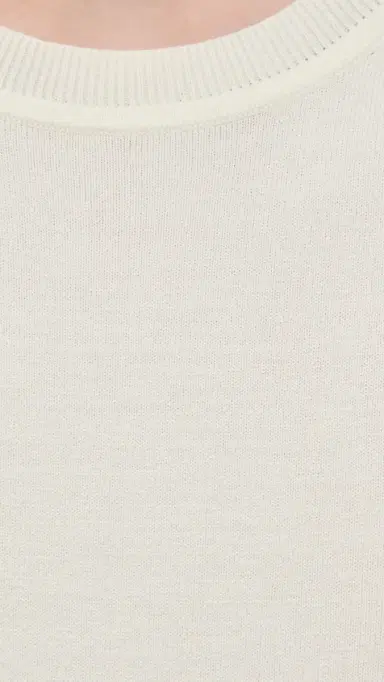 Hatch The Softsculpt Knit Tee Ivory S | Thumbnail 6 Hatch The Softsculpt Knit Tee Ivory S | Thumbnail 6