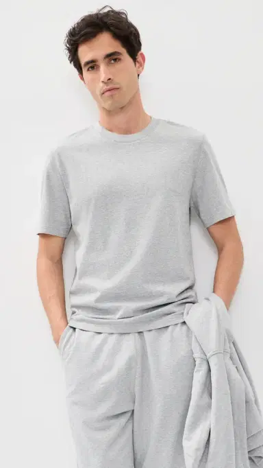 REIGNING CHAMP Midweight Jersey tandard T-Shirt Hgrey | Thumbnail 2 REIGNING CHAMP Midweight Jersey tandard T-Shirt Hgrey | Thumbnail 2