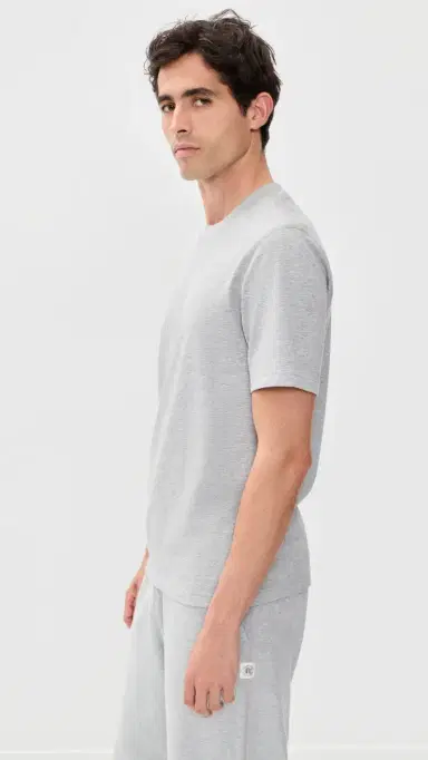 REIGNING CHAMP Midweight Jersey tandard T-Shirt Hgrey | Thumbnail 4 REIGNING CHAMP Midweight Jersey tandard T-Shirt Hgrey | Thumbnail 4