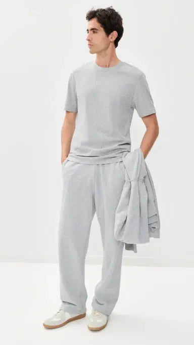 REIGNING CHAMP Midweight Jersey tandard T-Shirt Hgrey | Thumbnail 5 REIGNING CHAMP Midweight Jersey tandard T-Shirt Hgrey | Thumbnail 5