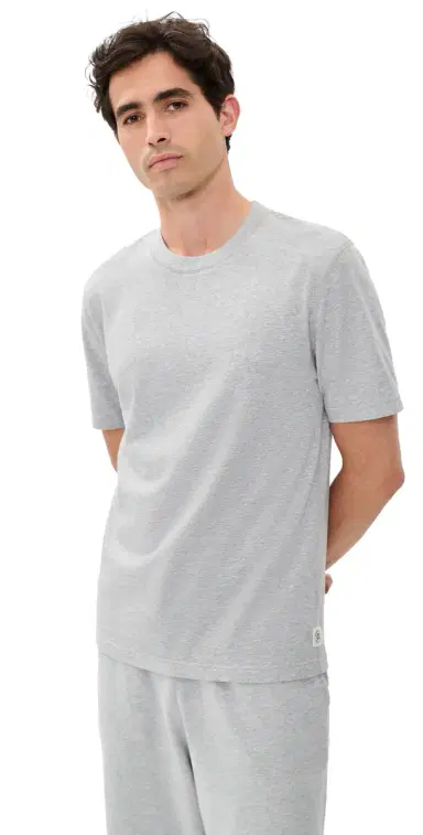 REIGNING CHAMP Midweight Jersey tandard T-Shirt Hgrey | Thumbnail 1 REIGNING CHAMP Midweight Jersey tandard T-Shirt Hgrey | Thumbnail 1