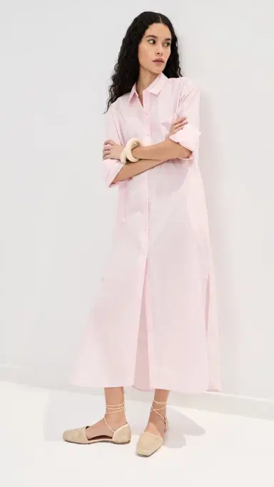 LE BOP Elliot Poplin Dress Pale Pink | Thumbnail 2 LE BOP Elliot Poplin Dress Pale Pink | Thumbnail 2
